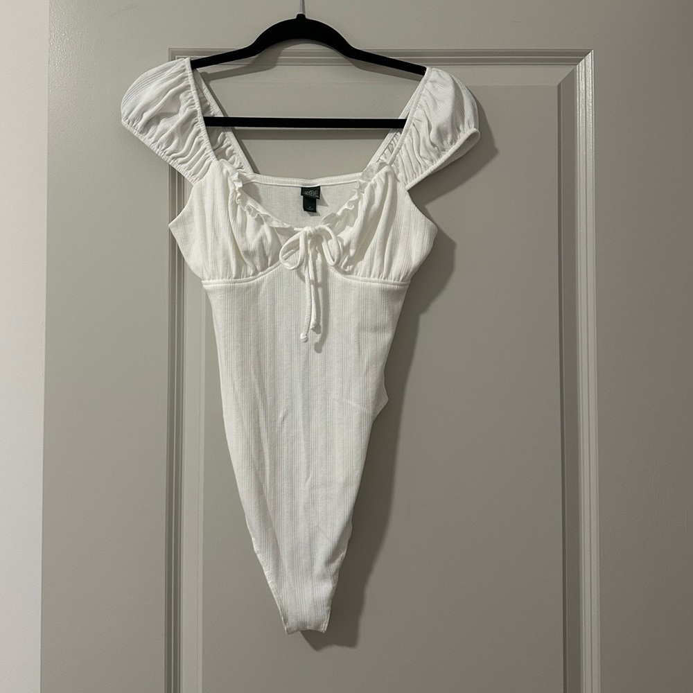 Wild Fable Tie-Front Milkmaid Bodysuit
